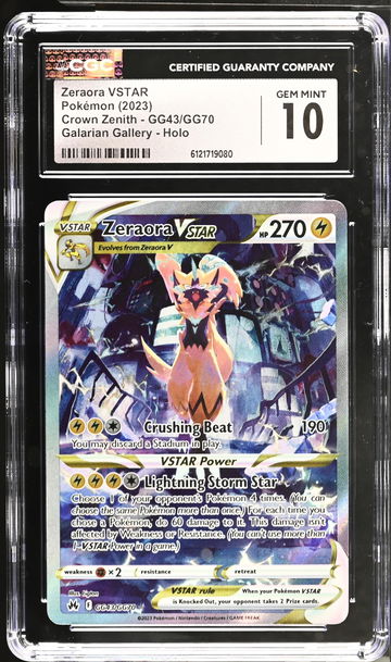 2023 Crown Zenith #GG43/GG70 Zeraora VSTAR Galarian Gallery CGC 10