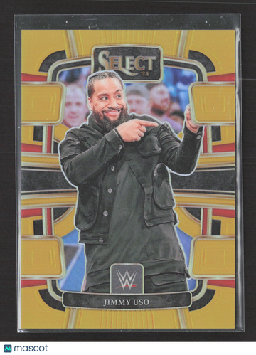 2024 Panini Select WWE Prizm Jimmy Uso #76 Gold Concourse /10