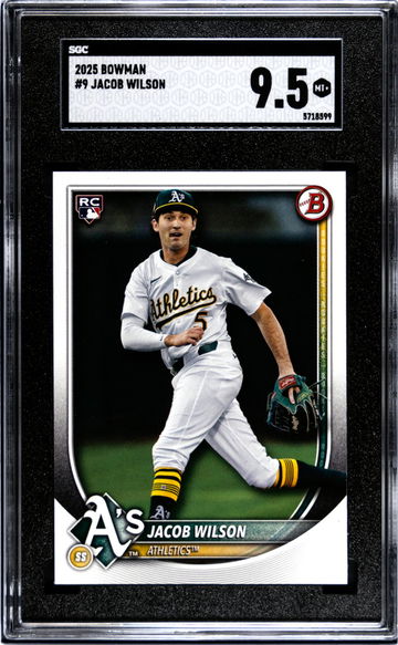 2025 Bowman #9 Jacob Wilson SGC 9.5