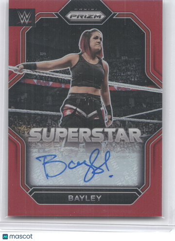 2023 Panini Prizm WWE Superstar Autographs Bayley #SA-BYL Red /99