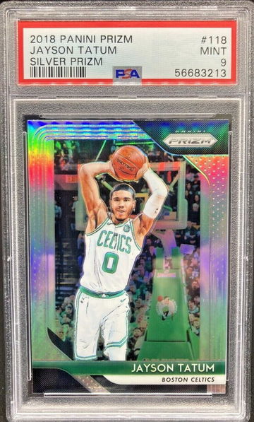 2018 Panini Prizm Jayson Tatum Silver Parallel *PSA 9 MINT* 2nd Yr.