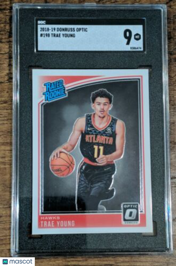 2018-19 Donruss Optic Trae Young #198 SGC 9