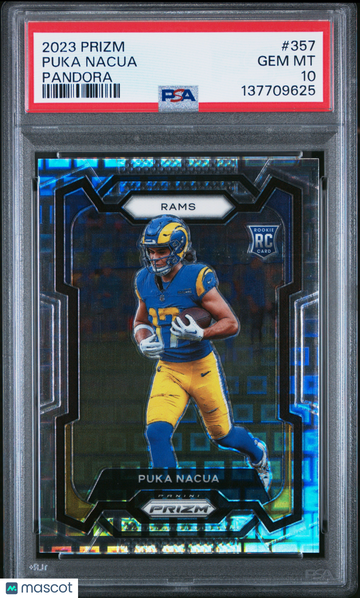 2023 Panini Prizm Puka Nacua #357 Pandora PSA 10