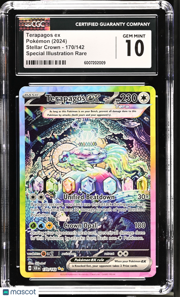 2024 Pokemon Stellar Crown Terapagos ex Special Illustration Rare SIR CGC 10 #170/142