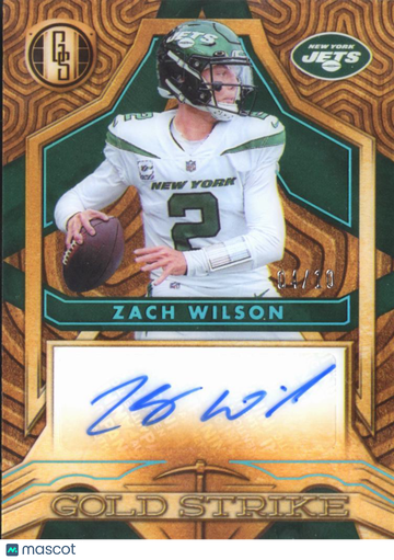 2022 Panini Gold Standard Gold Strike Zach Wilson #GS-ZWI /10