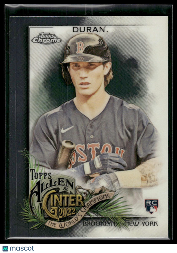 2022 Topps Allen & Ginter Chrome Jarren Duran #110 RC