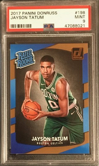 2017 Panini Donruss - JAYSON TATUM - Rated Rookie - PSA 9