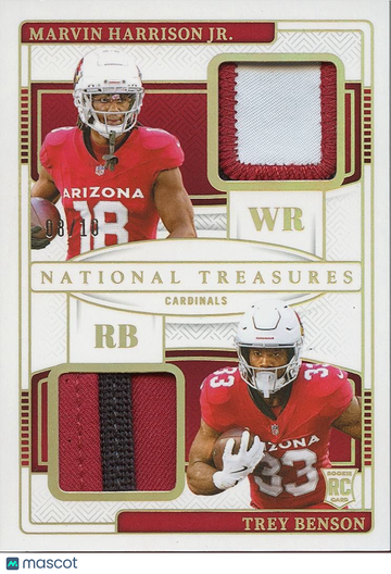 2024 Marvin Harrison trey benson Patch Rookie