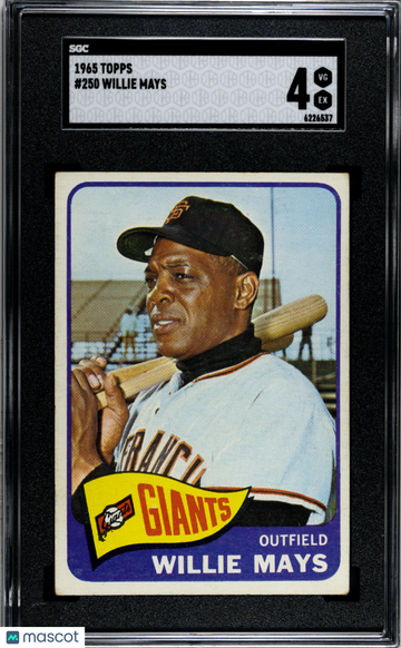 1965 Topps Willie Mays #250 SGC 4