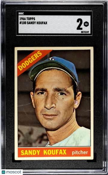 1966 Topps Sandy Koufax #100 SGC 2