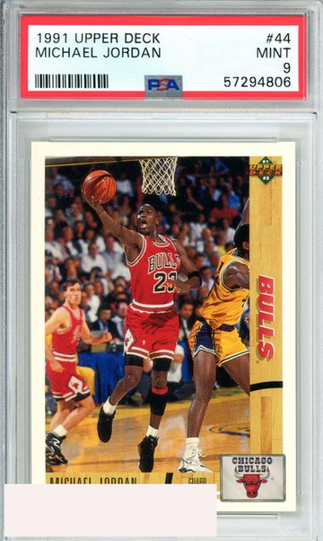 1991 UPPER DECK MICHAEL JORDAN #44 CHICAGO BULLS GOAT HOF PSA 9 MINT