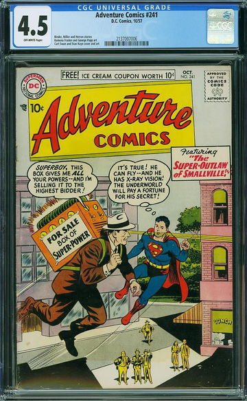 ADVENTURE COMICS #241, CGC 4.5 VG+