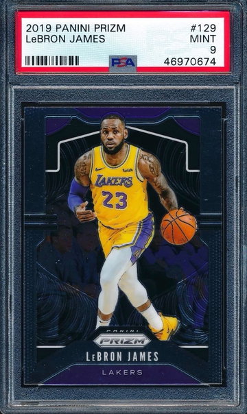 LeBron James 2019/20 Panini Prizm PSA 9