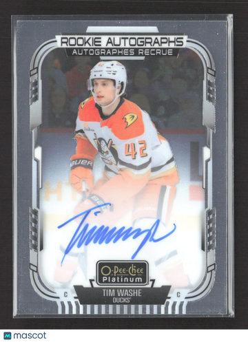 2026 Upper Deck O-Pee-Chee Platinum Tim Washe #R-TW Auto