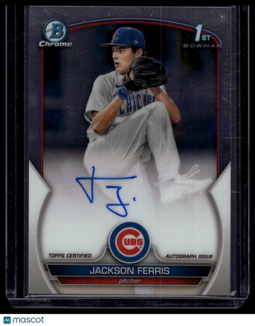 2023 Bowman Jackson Ferris #CPA-JF Chrome Prospect Autographs Refractors SN AU