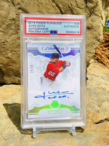 2019 Juan Soto PSA Flawless Auto Silver On-Card /25 Immaculate Card POP 1 SSP