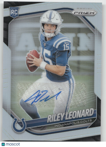 2025 Panini Prizm Riley Leonard #342 Autograph Silver RC
