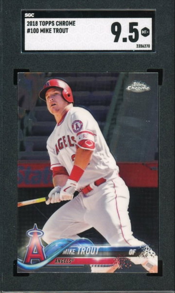 Mike Trout 2018 Topps Chrome SGC 9.5