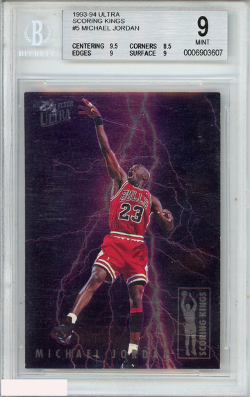 1993 ULTRA SCORING KINGS MICHAEL JORDAN #5 BULLS HOF BGS 9 MINT