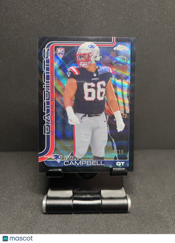 2025 CHROME WILL CAMPBELL BLACK WAVE REFRACTOR /10 RC