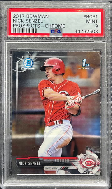 2017 Bowman Nick Senzel Prospects Chrome PSA 9 - Mint