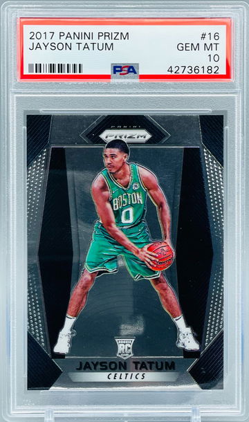 Jayson Tatum 2017 Panini Prizm #16 Rookie Base PSA 10 