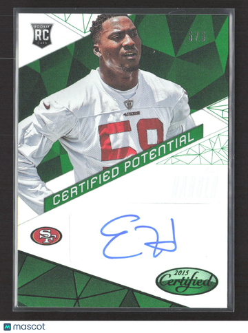 2015 Panini Certified Certified Potential Eli Harold #CP-EH Emerald RC
