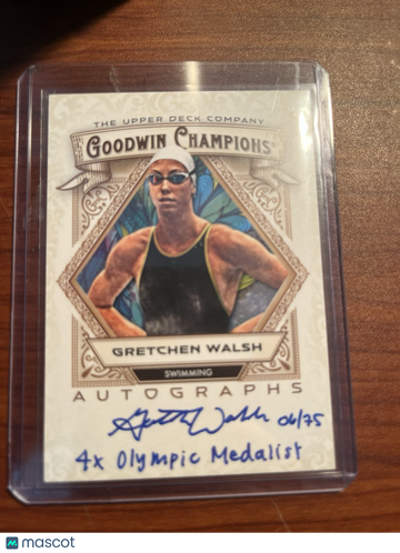 2025 Upper Deck Goodwin Champions - Autographs - Inscribed Gretchen Walsh #A-GW Inscribed Short Print Parallel/Variety C