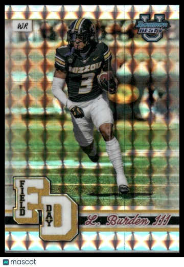 2024 Bowman University Best Luther Burden III #FD-6 Field Day Geometric Refractor