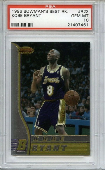 1996-97 Bowman's Best Kobe Bryant Rookie PSA 10 Gem Mint LA Lakers RC R23