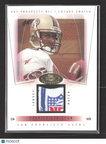 2004 Fleer Hot Prospects Future Swatch Derrick Hamilton #98 Jersey Patch