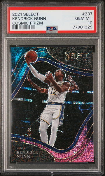2021 Select #237 Kendrick Nunn Cosmic Prizm PSA 10