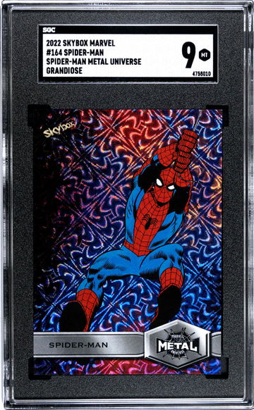 2022 Skybox Marvel Spider-Man Metal Universe Spider-Man #164 Grandiose SGC 9