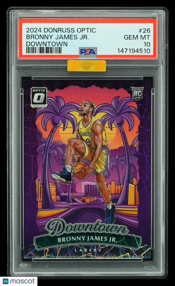 2024 Panini Donruss Optic Downtown Bronny James Jr. #26 MBA 10