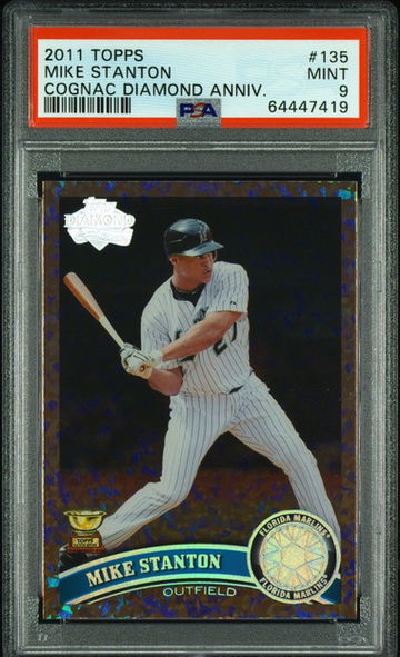 2011 Topps Cognac Diamond Anniversary Mike Stanton PSA 9