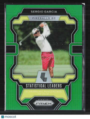 2024 Panini Prizm LIV Golf Sergio Garcia #91 Green /18