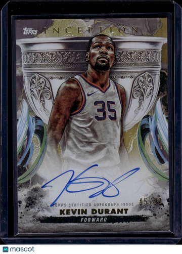 2025 Topps Inception Grail Chasing Signatures Kevin Durant #GCS-KD /50