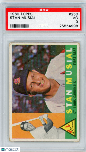 1960 Topps Stan Musial #250 PSA 3