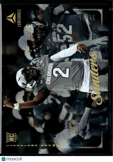 Shedeur Sanders 2025 Panini Luminance Football RC Colorado Buffaloes