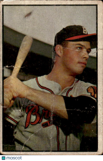 1953 Bowman Color Eddie Mathews #97