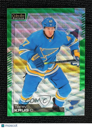 2020-21 O-Pee-Chee Platinum - [Base] - Emerald Surge Torey Krug #99 Emerald Surge 02/10