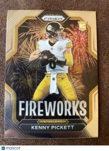 🔥2022 Panini Prizm - Fireworks #F-19 Kenny Pickett (RC) Steelers Legend