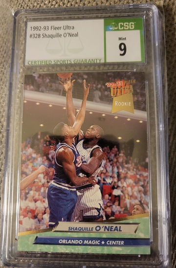 Shaquille O'Neal 92-93 Fleer Ultra Rookie CSG 9 Magic Lakers