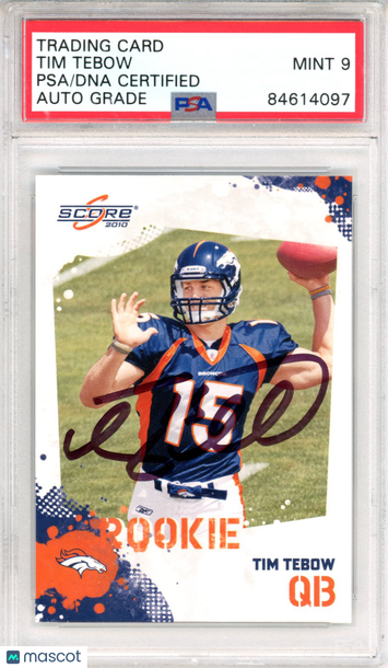 2025 Tim Tebow PSA A Auto 9