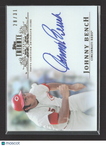 2013 Topps Tribute Johnny Bench #TA-JB /31