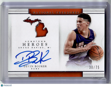 Devin Booker 2017 Panini National Treasures Hometown Heroes Hometown Heroes 30/75 Hometown Heroes #17