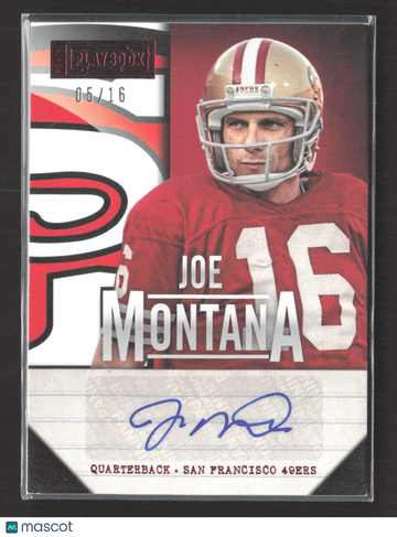 2013 Panini Playbook Joe Montana #48 /16