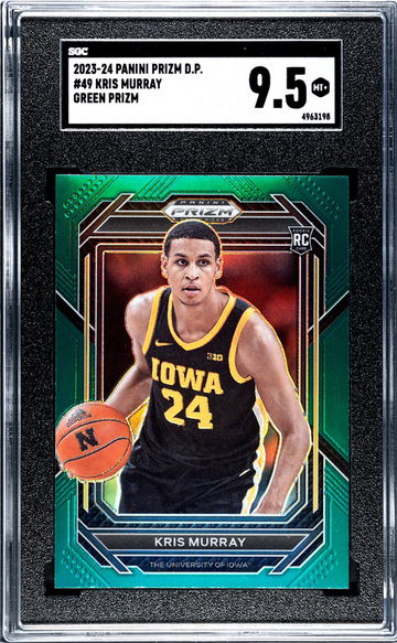 2023 Panini Prizm Draft Green Prizm Kris Murray #49 RC SGC 9.5