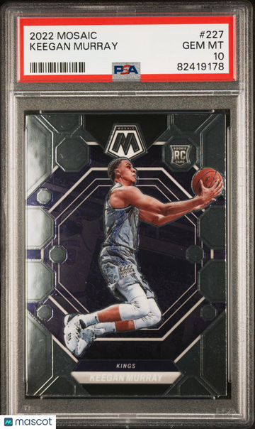 2022 Panini Mosaic Keegan Murray #227 PSA 10