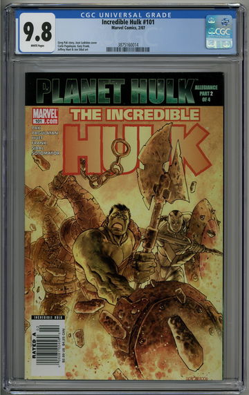 Incredible Hulk 101 CGC 9.8 Planet Hulk 